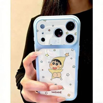 星星屁屁小新適用蘋果17ProMax手機殼iPhone17/16/15pro視窗14/13