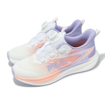 [ACS] Fila 慢跑鞋 J819Z 大童 中童 小朋友 白 粉紅 旋鈕 運動鞋 斐樂 3J819Z195