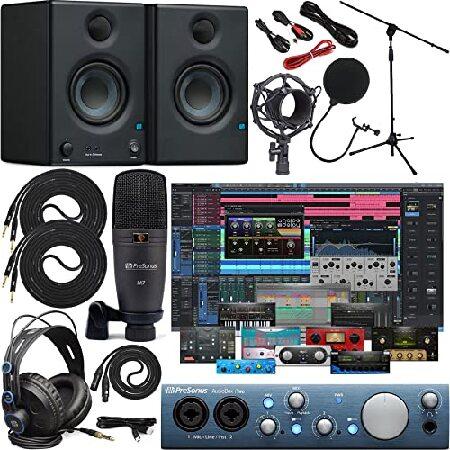 PreSonus AudioBox iTwo 2x4 Audio Recording Interface for USB iPad and iOS Devices Studio Bundle with Studio One Artist Software Pack and Eris E3.5 Pai