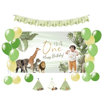 【客製化】動物主題派對包/迷你派對/6人派對包/12人派對包