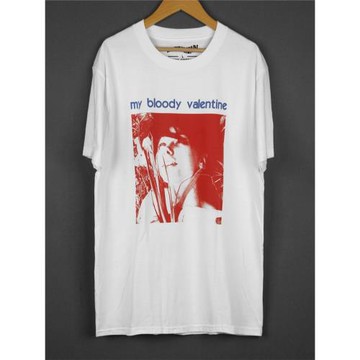 My Bloody Valentine歐美自賞樂隊搖滾純棉人像白色短袖男女T恤