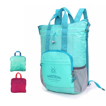 戶外折疊雙肩背包旅游男女防水收納包登山包徒步旅行大容量游泳