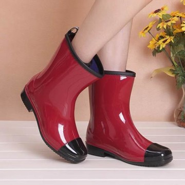 2026新款時尚中高筒雨鞋女士春秋冬雨靴防滑水鞋絨襪保暖成人水靴