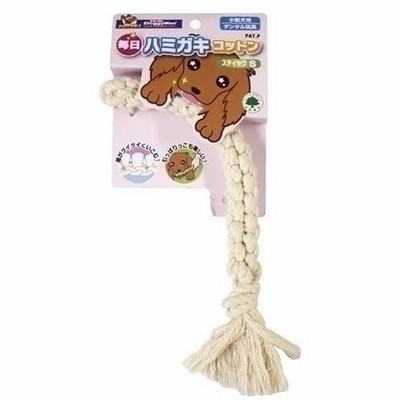ドギーマン 毎日ハミガキコットン スティック S 犬のおもちゃ