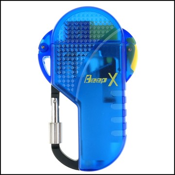 Beep X系列-登山扣設計瓦斯打火機(透明藍款)