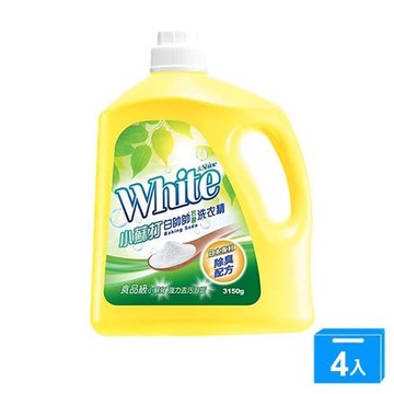 白帥帥抗菌洗衣精小蘇打3150Gx4入(箱)【愛買】
