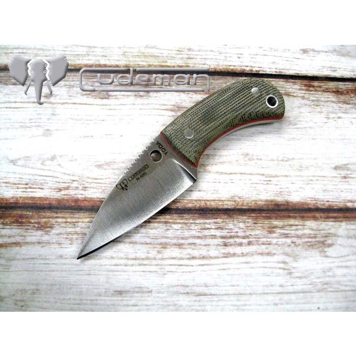 クードマン CUD200F ヨーダ ブッシュクラフト ナイフ BOHLER N-695鋼 グリーンキャンバスハンドル アウトドア,Cudeman Yoda BUSHCRAFT Knife