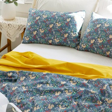 平紋棉 襯衫裙子布料 DIY手工布料 郊外小動物系列 CT3070