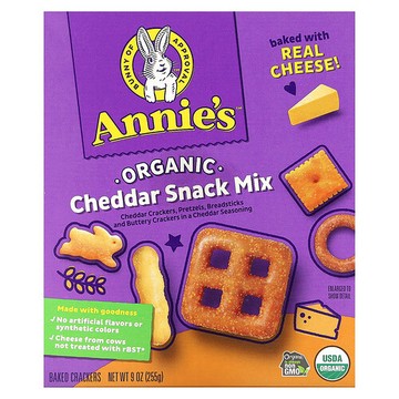 Annie's Homegrown, 有機，零食組合，切達乳酪味，9 盎司（255 克）