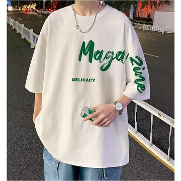 嘻哈 短袖上衣 短T 大尺碼 夏季 新款 日系  男生T恤 韓版 潮流復古 潮牌 短袖 (ATCT355)【FIZZE】