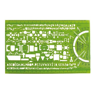 【FABER-CASTELL】輝柏 衛浴水電 瓦斯管路 綜合定規 / 片 172505【APP滿額下單10%點數(單一帳號最高1000點)】4/30止