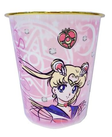 美少女戰士 塑膠垃圾桶，垃圾筒/雜物桶/水桶/分類桶/資源回收桶/廚餘桶，X射線【C479879】