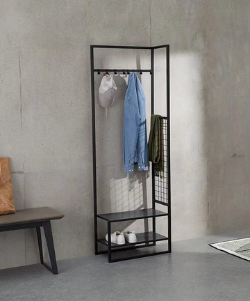 工業風多功能衣帽架