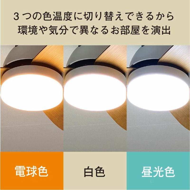 シーリングファンライト 大型3枚羽根 LEDライト内蔵 おしゃれ