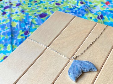 【義大利設計師聯名系列】鯨尾 Symphony 純銀軟陶項鍊