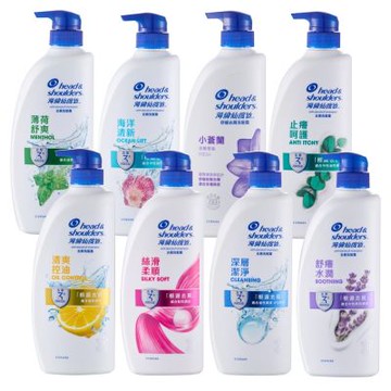 head＆shoulders 海倫仙度絲 新升級去屑洗髮精680g(薄荷/檸檬/絲滑/小蒼蘭/舒癢/深層/海洋/止癢) 三入組 公司貨