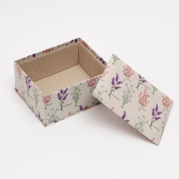 薰衣草麻亞麻收納盒