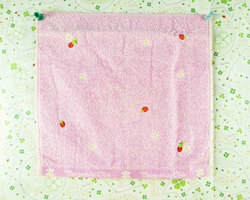 【震撼精品百貨】草莓 Strawberry 方巾-粉 震撼日式精品百貨