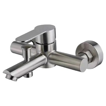 動手族 精緻單體沐浴龍頭 304不鏽鋼 美觀耐用  21 x 9 x 19cm  1個