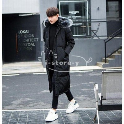 ダウンジャケット メンズ ロング ダウンコート フード付き ファー付き 暖かい ライトアウター コート 秋 冬 防寒服 カジュアル 通販 Lineポイント最大get Lineショッピング