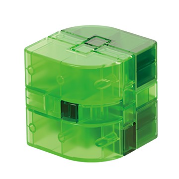 YouRPUZZLE 孔明鎖-柳葉鎖-薄荷L2751，益智玩具，挑戰邏輯思維，激發想像力  薄荷  1組