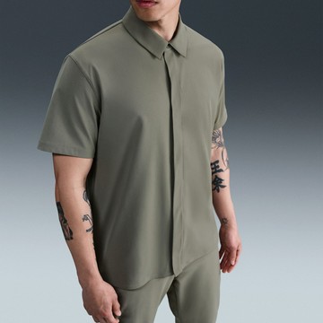 【NIKE】AS M NK DF 24.7 PS SS BUTTON D 男 短袖上衣 綠色-HQ6959320