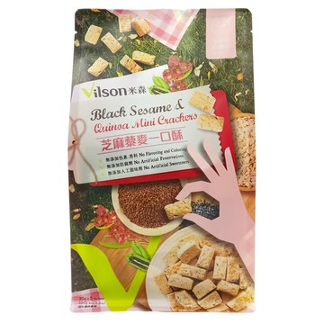 Vilson 米森 芝麻藜麥一口酥 5包  1袋  100g