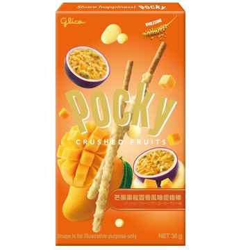 Pocky百奇 芒果果粒百香風味優格棒38g