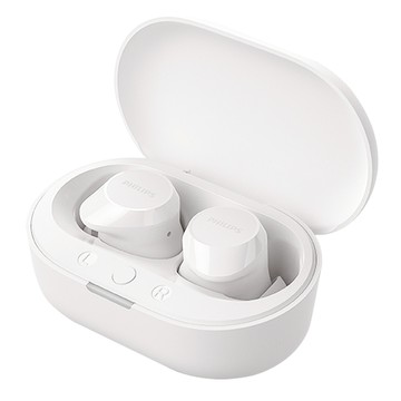 PHILIPS 飛利浦 通話降噪強力重低音真無線藍牙耳機  TAT1209  白色
