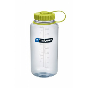 【【蘋果戶外】】Nalgene 2020-3732【透明】1公升 寬嘴水壺 Tritan 不含環境荷爾蒙-雙酚A 登山運動 大口徑