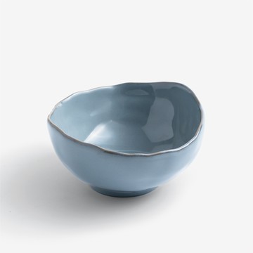 日式 手捻坯土 16cm 陶瓷大碗│瓷青│單品