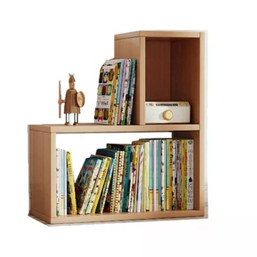 【樂樂】好好玩書架 木質兒童收納櫃 L型A款(自由堆疊 模組化設計 繪本玩具收納展示架 台灣設計)A款