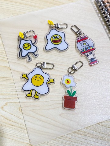 各種蛋蛋系列壓克力吊飾#5款設計