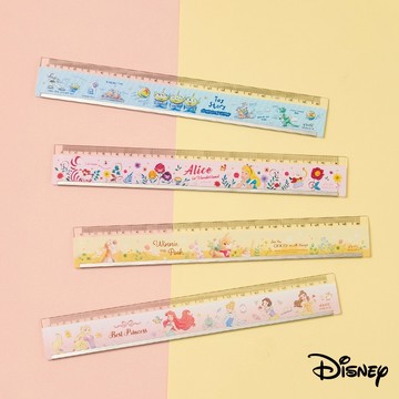 迪士尼｜20CM鐵邊尺 維尼 三眼怪 公主 愛麗絲 學校 辦公用品 文具 尺 NP582