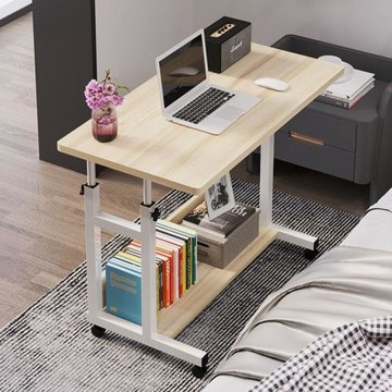 電腦桌懶人床邊桌臺式家用簡約書桌宿舍簡易床上小桌子可移動升降
