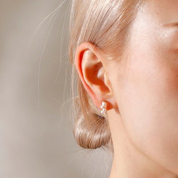 珍珠階梯 Loop Fit 耳環 PL Loop Fit 耳環 珍珠 無鎳