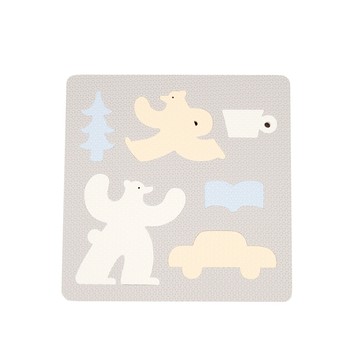 【Pato Pato】北極熊的悠閒時配對拼圖 I 浴室玩具 I 疊疊樂 I 小肌肉發展 I 動物認知
