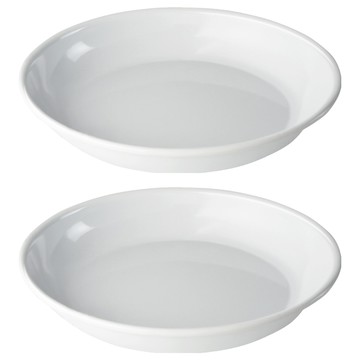 SADOMAIN 仙德曼 琺瑯餐盤 露營琺瑯盤 23cm  白色  1組