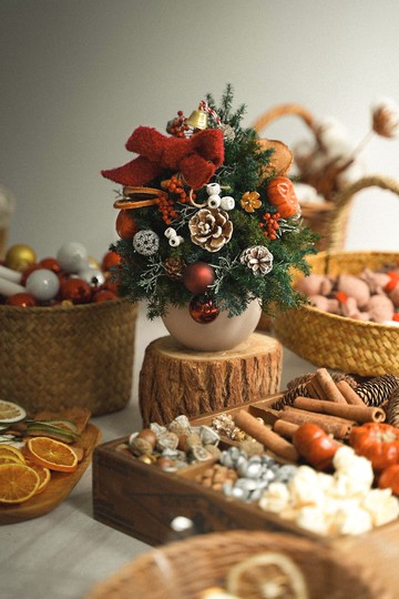 日本永生不凋雪松聖誕樹可宅配可材料包