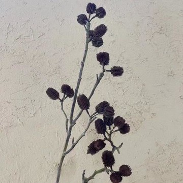北歐仿真青葙綠色植物枯枝春芽家居飾品禪意擺件室內假綠植裝飾
