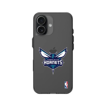 iPhone 17 Clear (相機按鈕) 酷墨灰 - NBA - Logo-夏洛特黃蜂 Charlotte Hornets