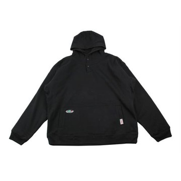 【雙層加厚有殘次】耐火厚實扣子領加絨保暖外貿男女連帽衛衣