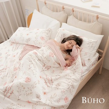 BUHO零度冰眠紗｜涼感6尺雙人加大床包枕套三件組-多款任選 - 喵星花園