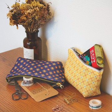 【布漾】再生收納包 花磚系列款  =寶特瓶回收再製而成=環保減塑