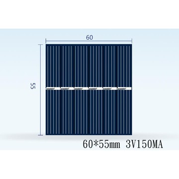 【AI電子】*太陽能電池板滴膠板60*55 3V150MA感應燈小迷你燈專用