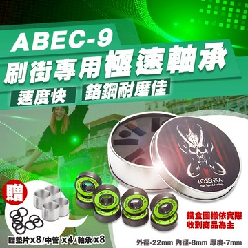【免運 急速軸承】軸承 快速軸承 直排輪用 滑板用 滑板車用 刷街 代步 鉻鋼 608RS 培林  D0000088