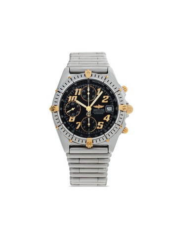 Breitling - 2020 pre-owned Chronomat 38mm - men - stainless steel - One Size - Black
