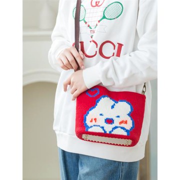 趣織社小兔子包包手工DIY編織鉤針棉線毛線團自制材料包亻