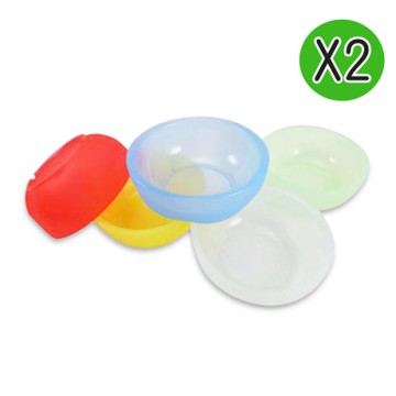 Mrs.home MIT環保無毒SGS認證環保無毒耐熱耐酸矽膠平底圓碗2入