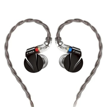FIIO 飛傲 鋁鎂合金球頂振膜單動圈可換線耳機  黑色  FD15
